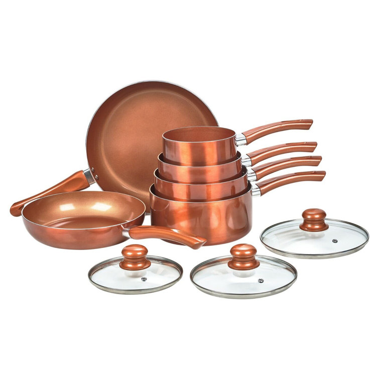 Belfry Kitchen Kyree 6 Piece Copper Non Stick Cookware Set & Reviews